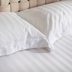 Σετ Σεντόνια Αιγαίον Jacquard Sateen 180X200+40 White